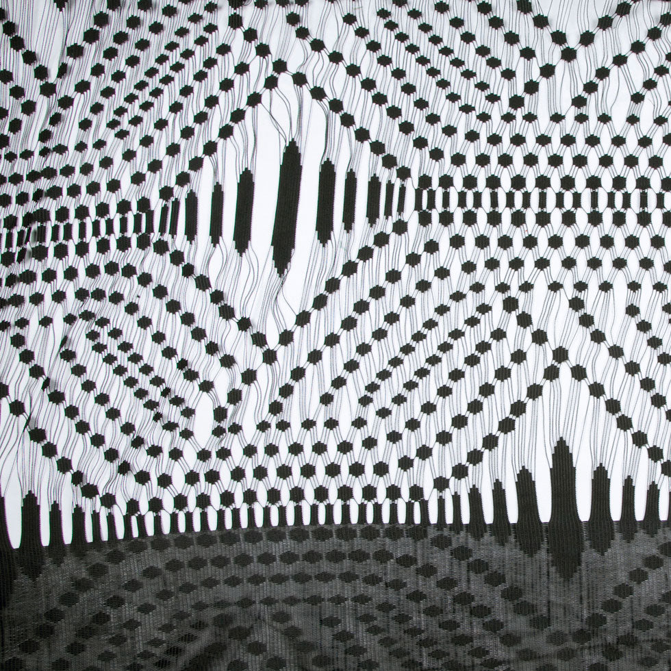 Black Classical Poly Lace Panel
