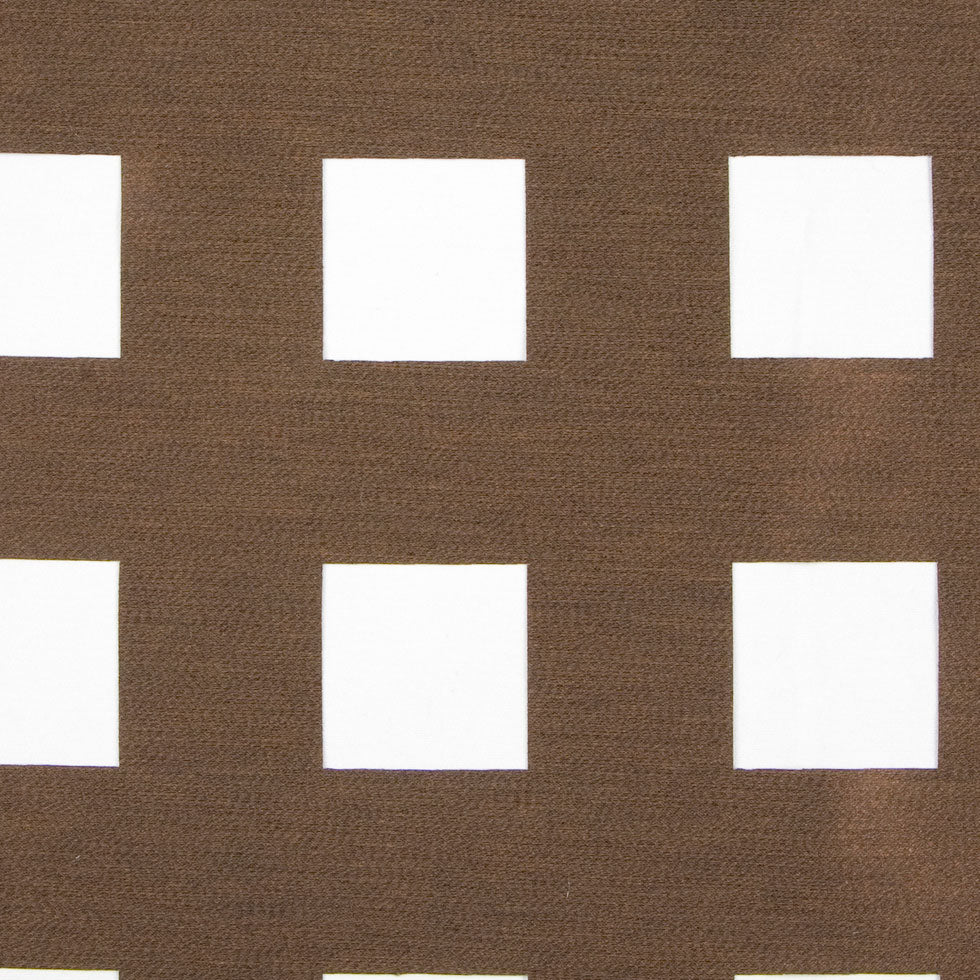 Chocolate Checks Burnout & Lasercut Detail