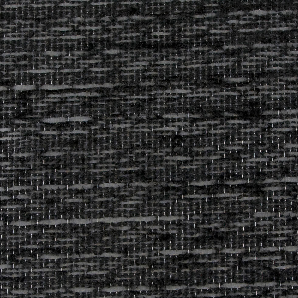 Black Solid Woven Detail