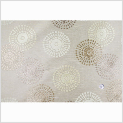 Citra Green/Victorian Gold/Cream Floral Shantung   /Dupioni Full