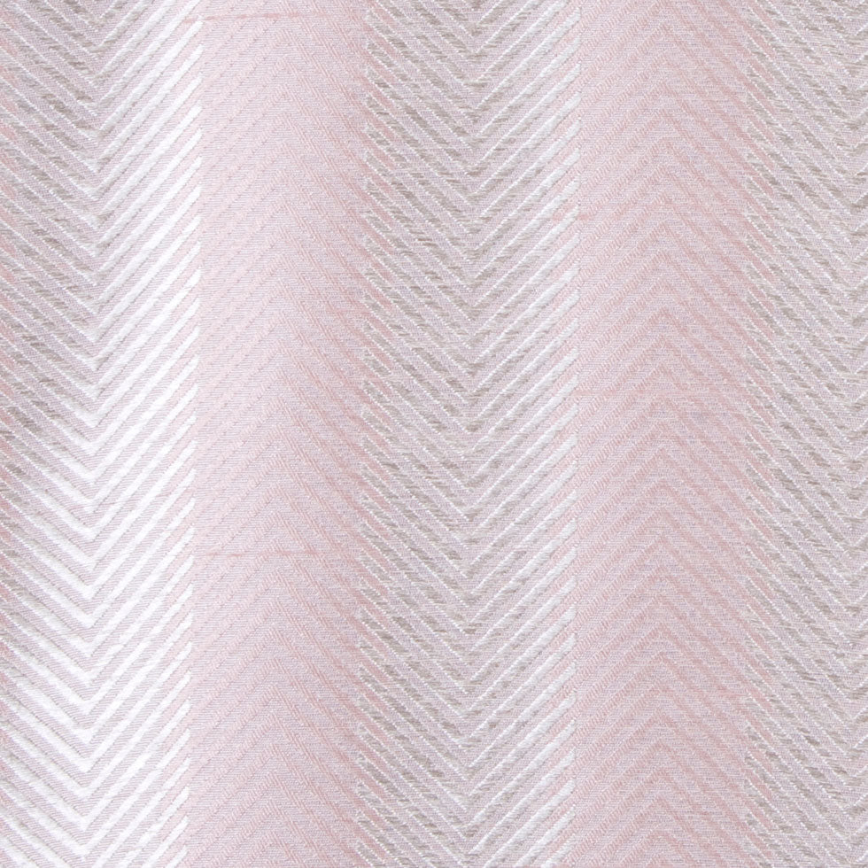 Baby Pink/Cream Stripes Shantung   /Dupioni Detail
