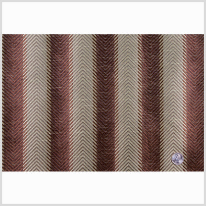 Chocolate/Mint Stripes Shantung   /Dupioni Full