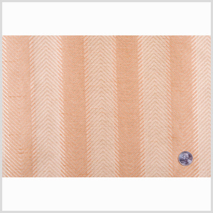 Cinnamon/Soft Gold Stripes Shantung   /Dupioni Full