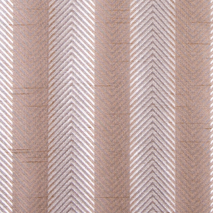 Bronze/Candlelight Glow Silver Stripes Shantung   /Dupioni