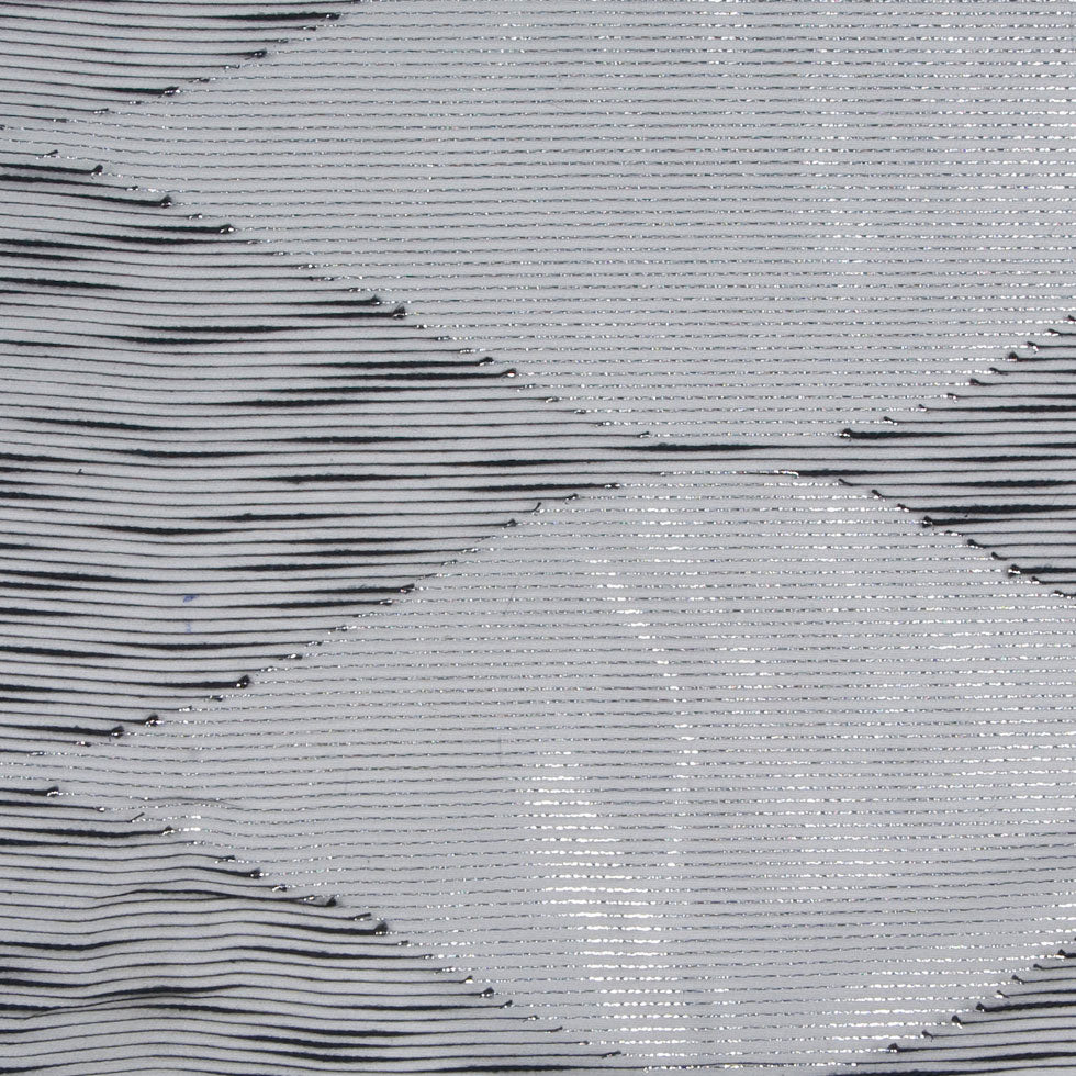 Black/Silver Diamonds Sheer Detail