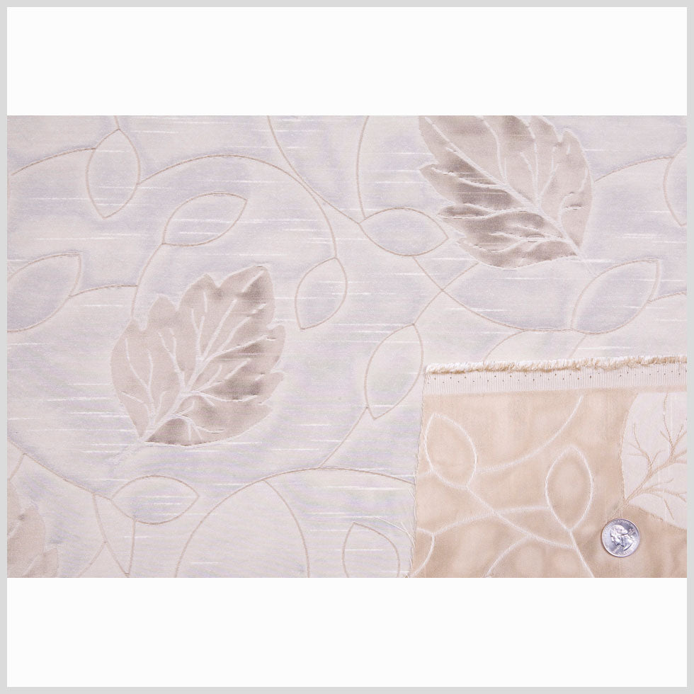 Beige/Victorian Gold Floral Shantung   /Dupioni Full