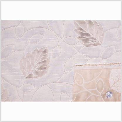Beige/Victorian Gold Floral Shantung   /Dupioni Full