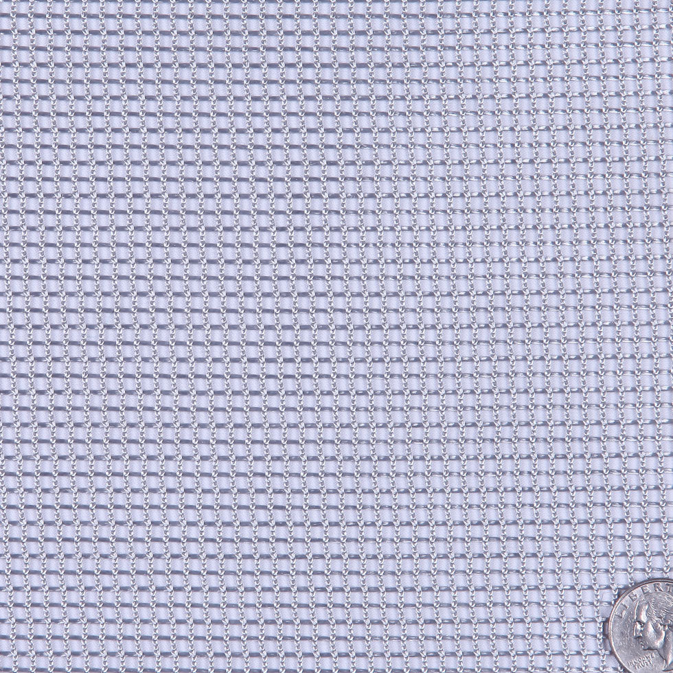 Silver Solid Mesh Detail
