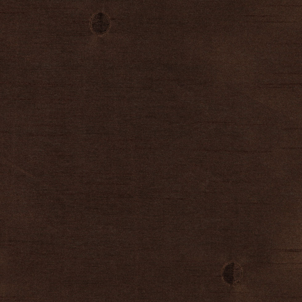 Chocolate Polka Dots Embr & Eyelet Detail