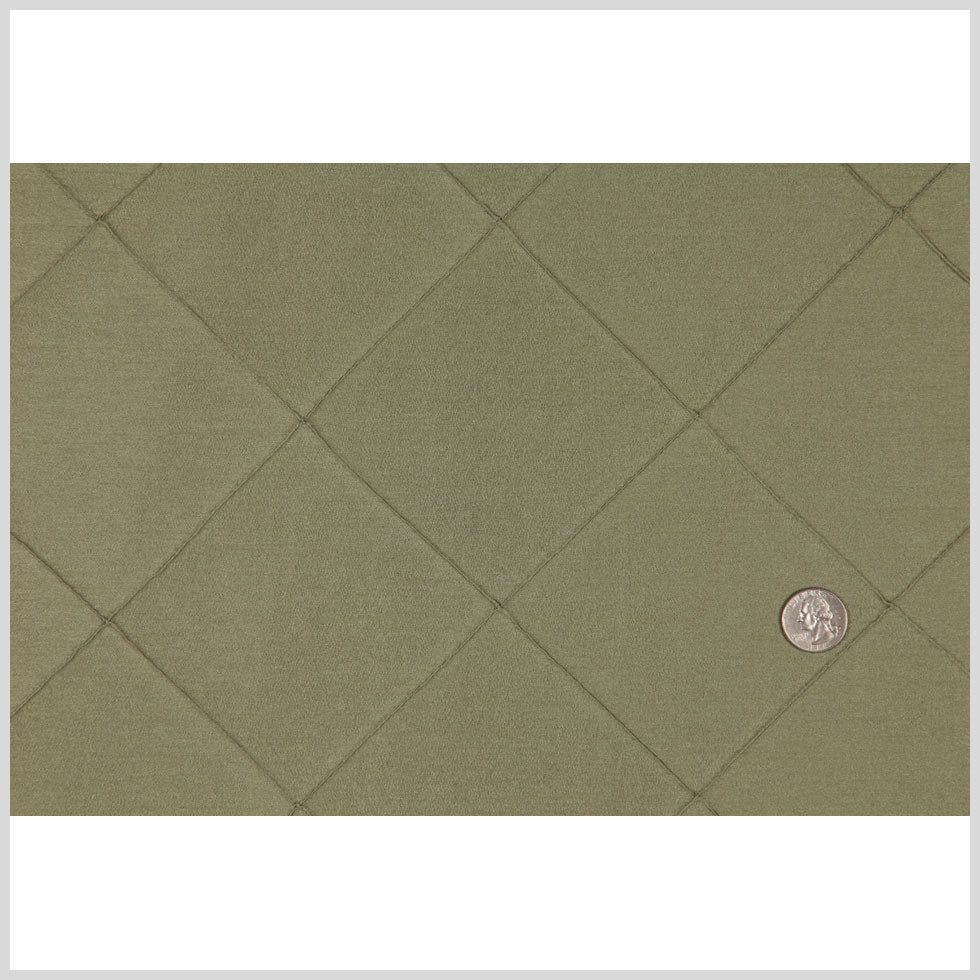 Green Pintucked Shantung   /Dupioni Full