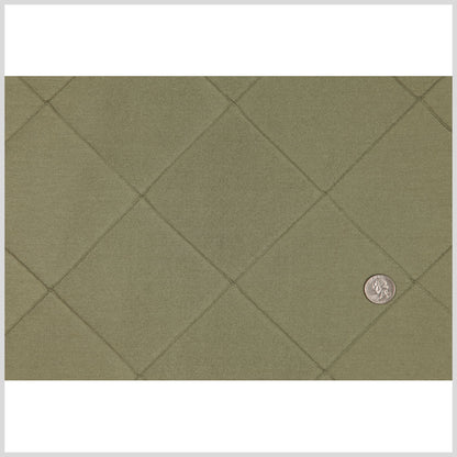 Green Pintucked Shantung   /Dupioni Full