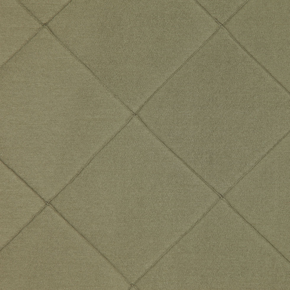 Green Pintucked Shantung   /Dupioni