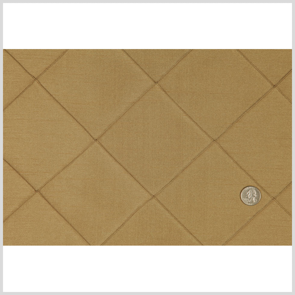 Taupe Pintucked Shantung   /Dupioni Full