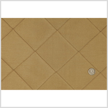 Taupe Pintucked Shantung   /Dupioni Full