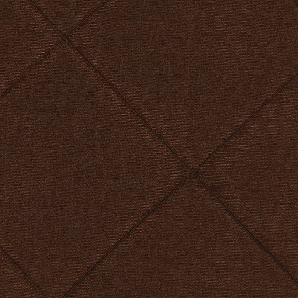 Chocolate Pintucked Shantung   /Dupioni Detail