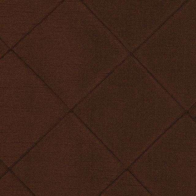 Chocolate Pintucked Shantung   /Dupioni
