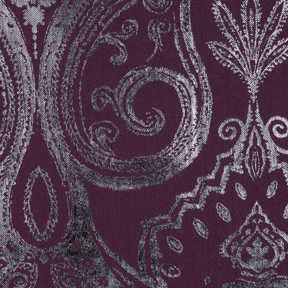 Aubergine Damask Prints Detail