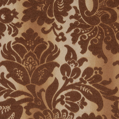 Beige/Brown Floral Brocade Detail