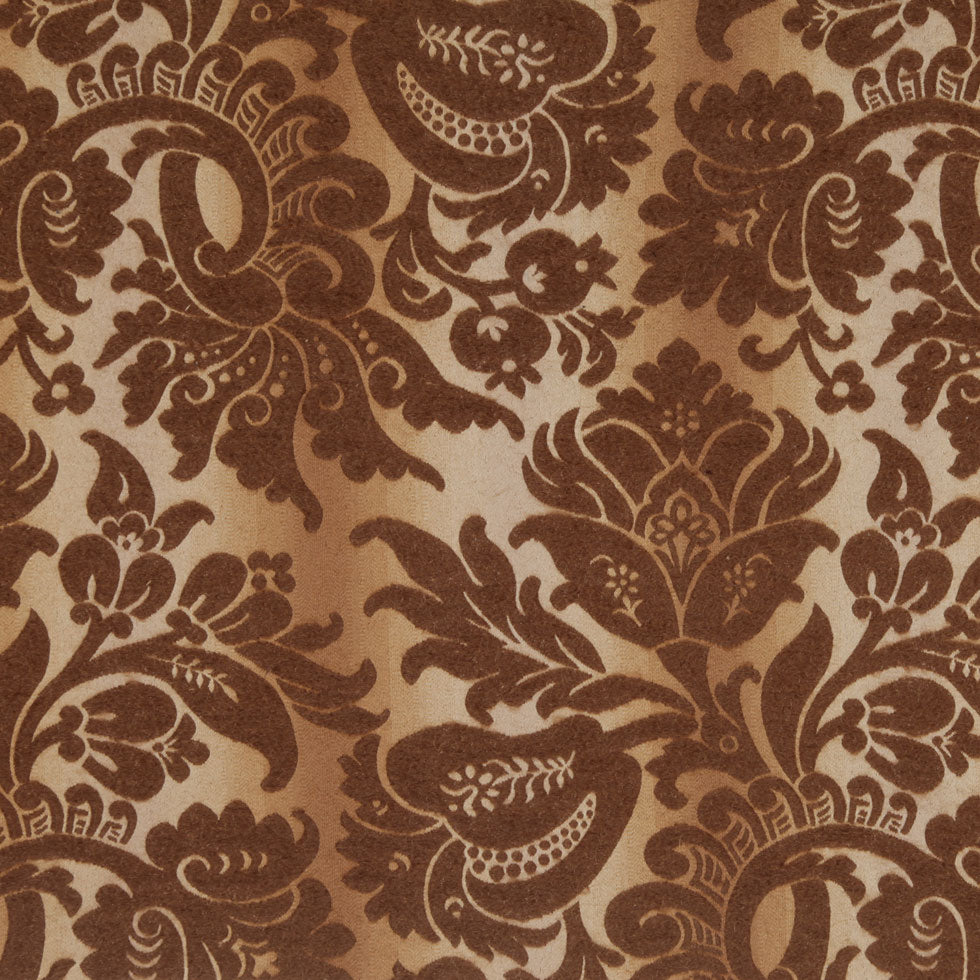Beige/Brown Floral Brocade