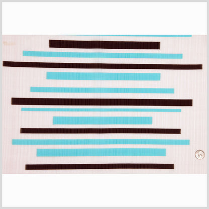 Turquoise 40960 Stripes Sheer Full