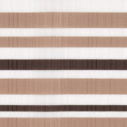 Brown 40955 Stripes Sheer Detail