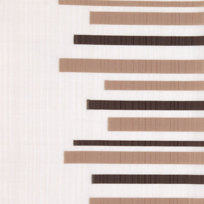 Brown 40955 Stripes Sheer
