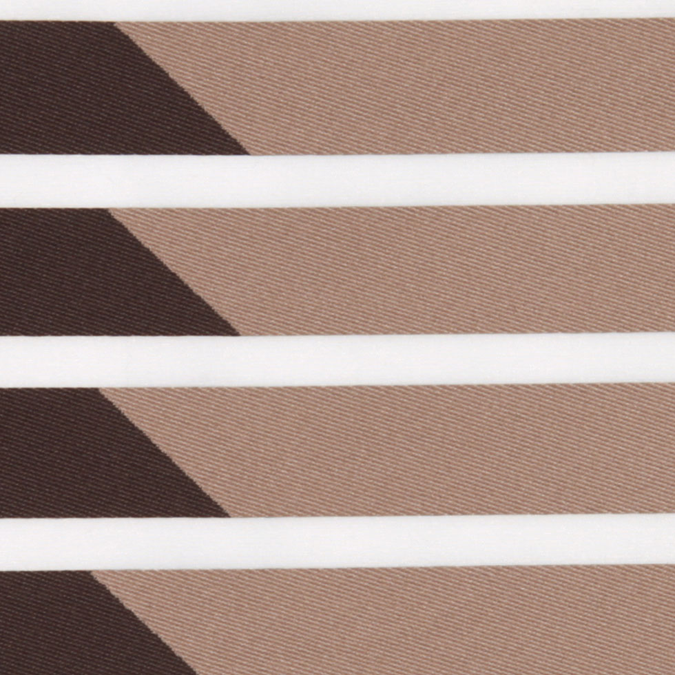 Brown 40252 Stripes Sheer Detail