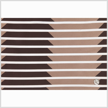 Brown 40252 Stripes Sheer Full