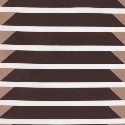 Brown 40252 Stripes Sheer