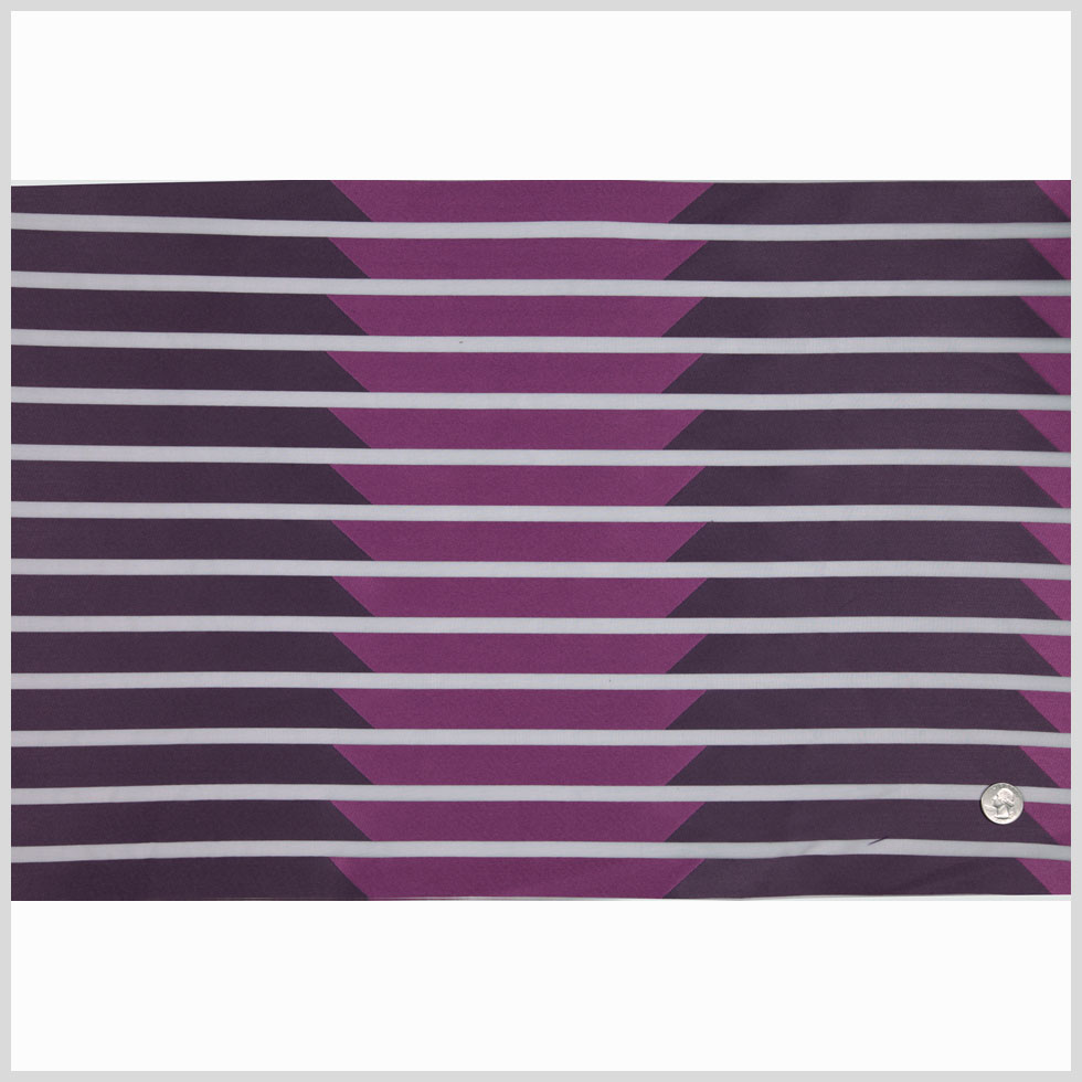 Purple 40353 Stripes Sheer Full