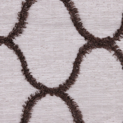 Brown Flock Sheer Flock Detail