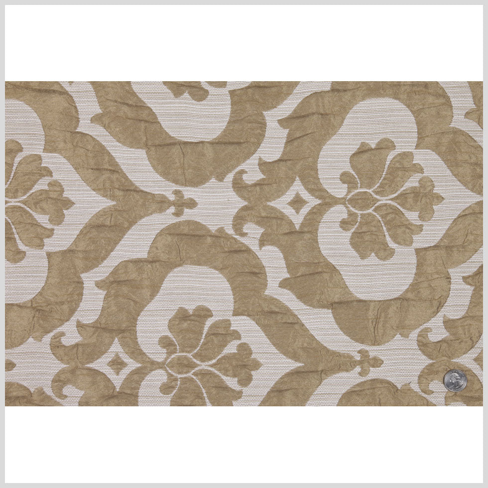 Beige Damask Woven Full