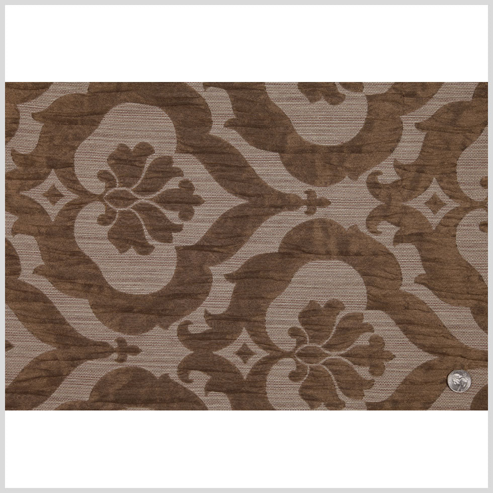 Brown Damask Woven Full