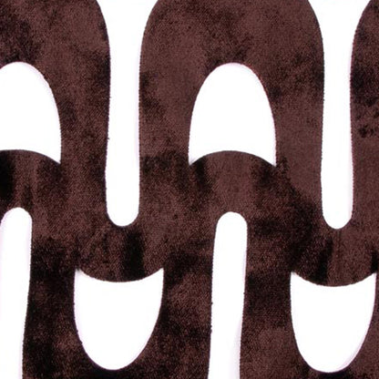 Chocolate  Lazer Cut Velvet Detail