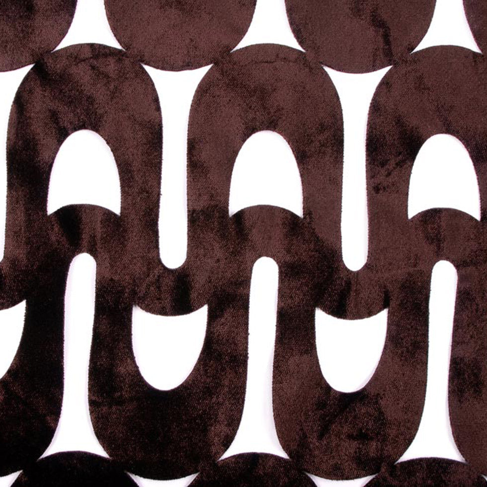 Chocolate  Lazer Cut Velvet