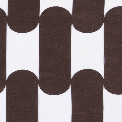 Dark Brown Lazer Cut Polyester Detail
