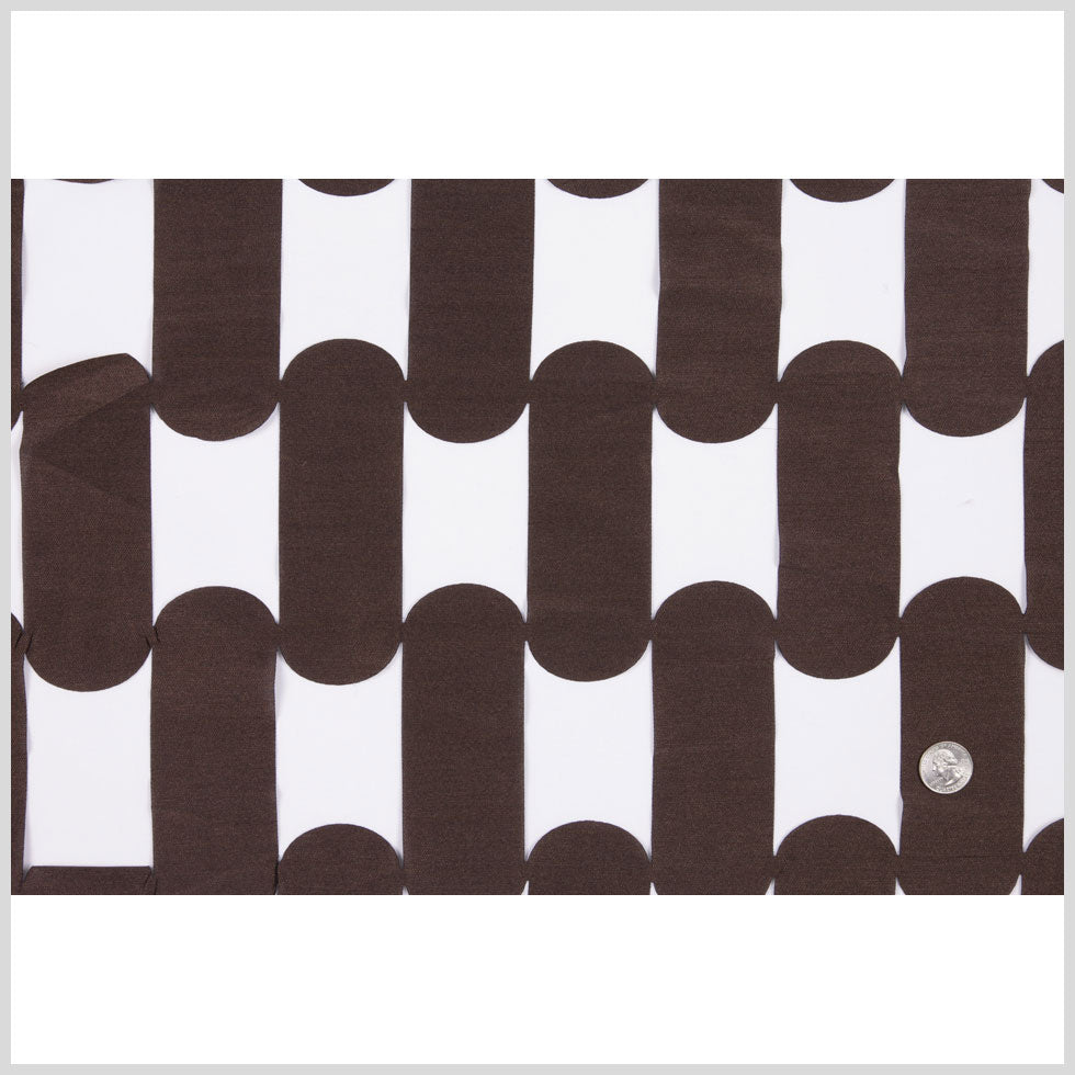 Dark Brown Lazer Cut Polyester Full