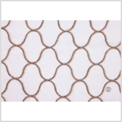 Ivory Flock Sheer Flock Full