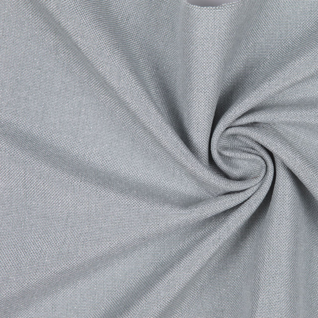 Spa/Metallic Silver Solid Linen Lame