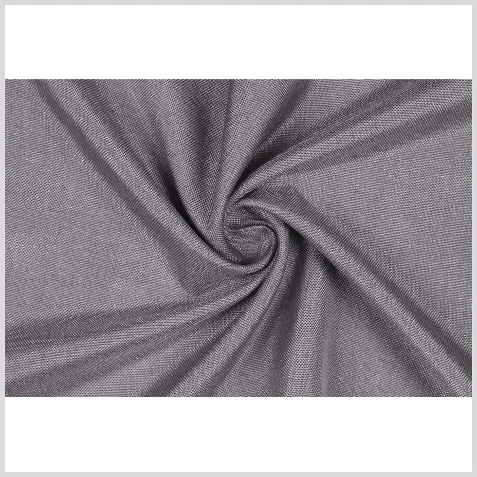 GrayMetallic Silver Solid Linen Lame Full