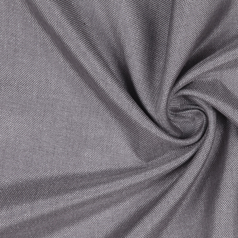 GrayMetallic Silver Solid Linen Lame