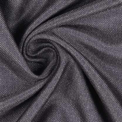 CharcoalMetallic Silver Solid Linen Lame Detail