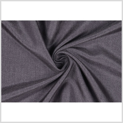CharcoalMetallic Silver Solid Linen Lame Full