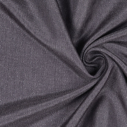 CharcoalMetallic Silver Solid Linen Lame
