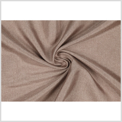 Latte/Metallic Silver Solid Linen Lame Full