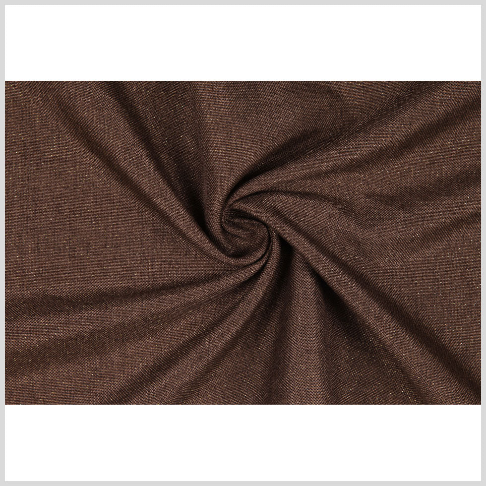 Espresso/Metallic Gold Solid Linen Lame Full