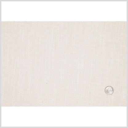 Ivory/Cream Solid Woven Boucle Full