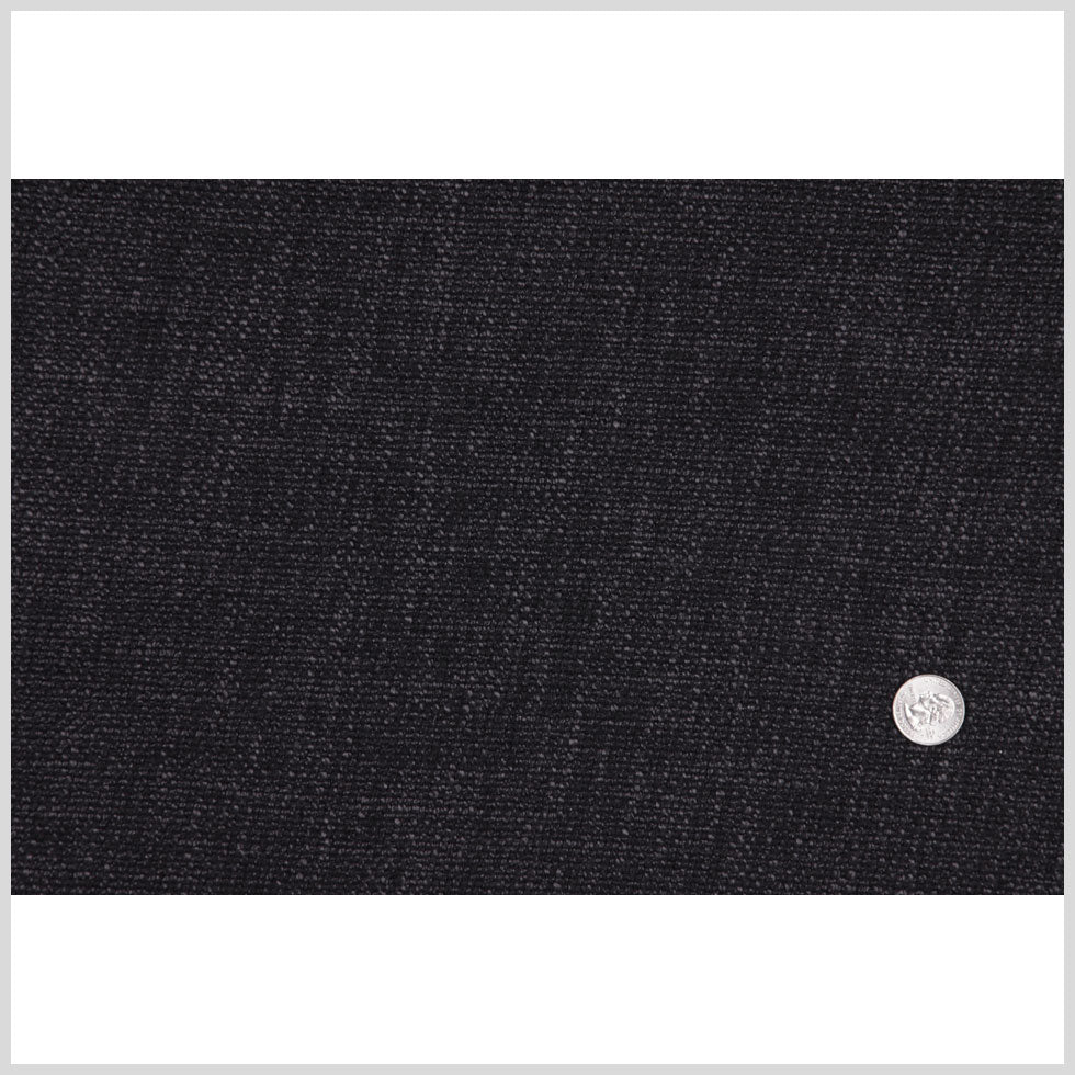 Charcol/Gray Solid Woven Boucle Full