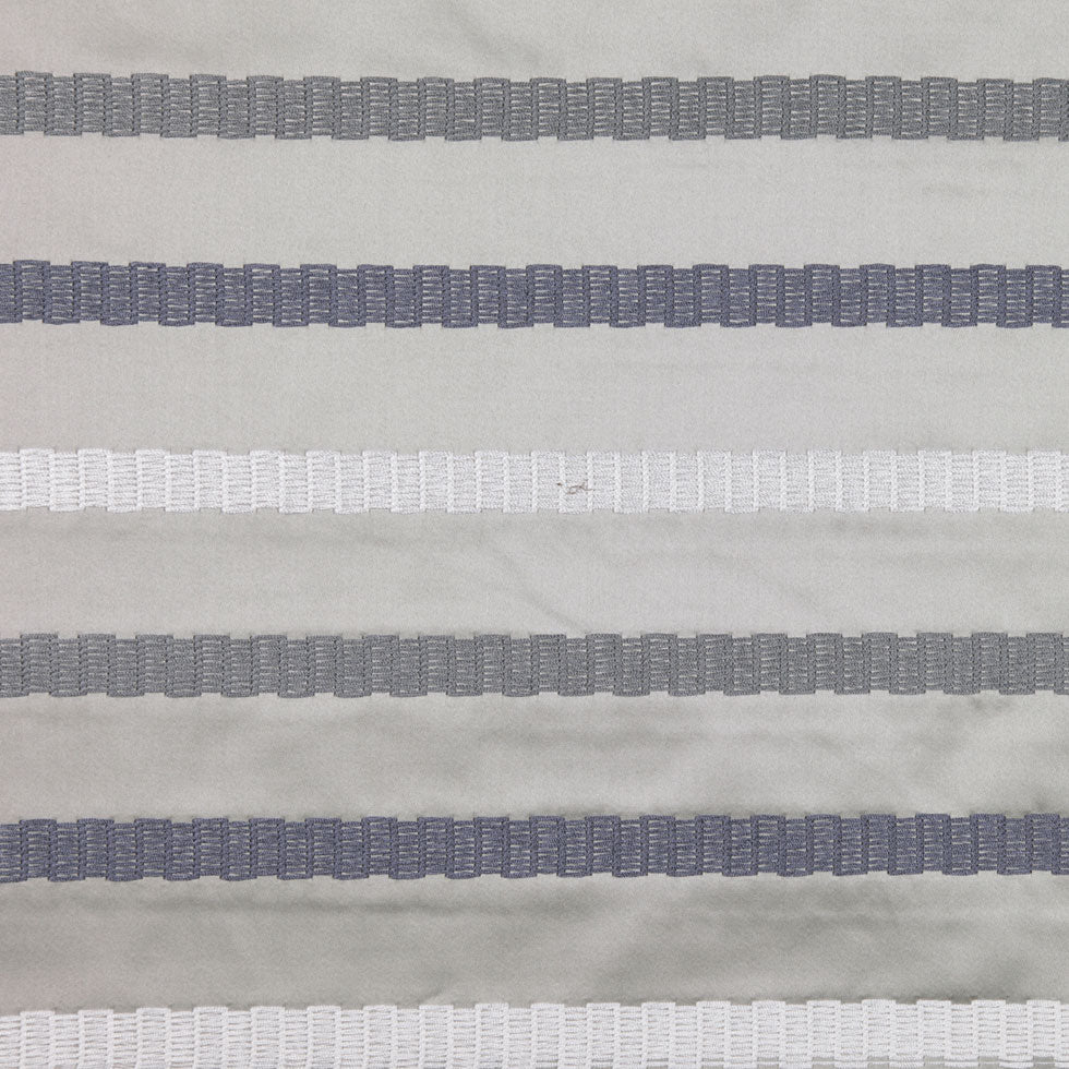 Steel/Blue/White Stripes Embroidery Stripe
