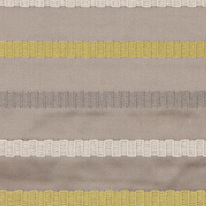 Otter/Lime Stripes Embroidery Stripe Detail